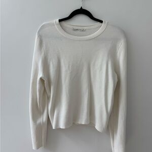 Abercrombie & Fitch White Sweater Top